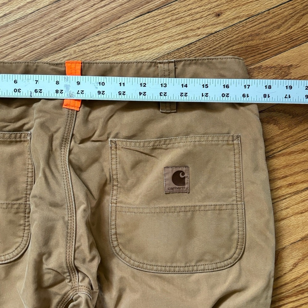 Carhartt Upland Field Pants Brown Double Brush Guard Knee Mens 36x30 - Picture 7 of 8